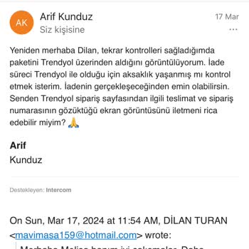 Kunduz App Para İadem Yapılmıyor