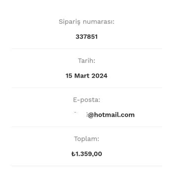 Sanal Yağ Market Paramı Aldı Ürünü Göndermiyor...!