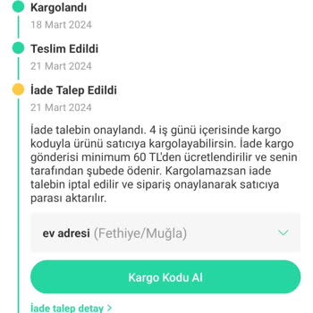 Dolap İade Problemi Ve Ürün Eksik Gelmesi