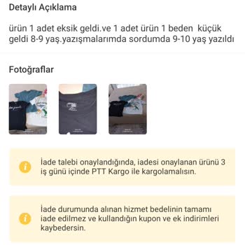 Dolap İade Problemi Ve Ürün Eksik Gelmesi