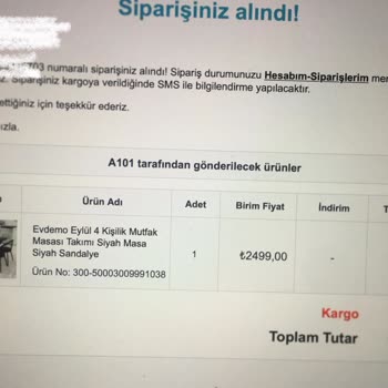 A101 Yemek Masası Takımı