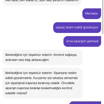 Getir Çağrı Merkezi Çalışanlarının Saygısızlığı