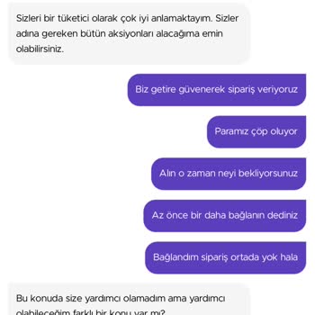 Getir Çağrı Merkezi Çalışanlarının Saygısızlığı