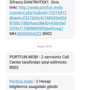 Portfun. Mobi Mağduru Oldum