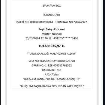 SİPAY-PAYBOX Ödeme Yaptığım Halde Yapılmadı