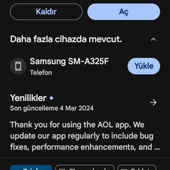 Samsung Telefon Galaxy A32 Reset Atınca Model İsmi Değişti