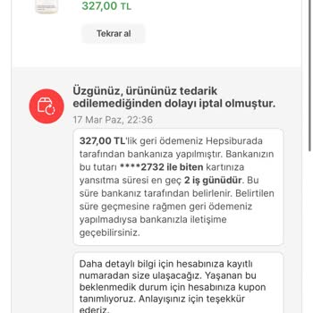 Hepsiburada Sebepsiz Sipariş İptali