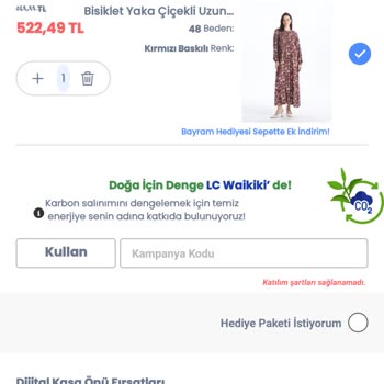 LC Waikiki Alışverişte Kupon Kullanamıyorum.