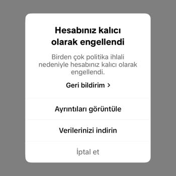 TikTok Hesabım Kapatıldı Ne Yapmam Gerekiyor