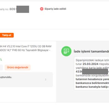Monster Notebook Teknik Servise Gönderdiğim Bilgisayarı Talebim Olmadan İade Aldılar.