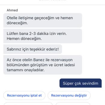 Hotels.com Rezervasyon İptalinin Yapılmaması