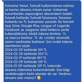 Turkcell Paycell İndirmediğim Uygulamadan İzinsiz Mobil Ödeme Alıyor.