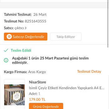 Aras Kargo Kargom Yok Ortada