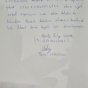 Adil Işık Adl Markası 14 Günlük Yasal Sürede İade Yapmıyor