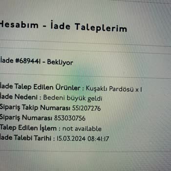 Yargıcı İade Ücretim Ödenmedi