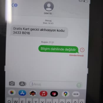 Gratis Kart Geçici Aktivasyon Kodu