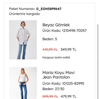 Mavi Eksik Ve Hatalı Ürün Gönderdi