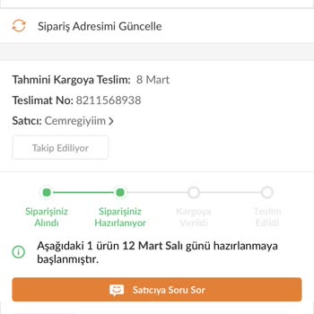 Trendyol'dan Aldığım Klima 18 Gündür Kargoya Verilmedi.