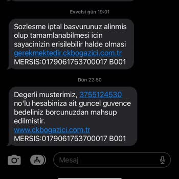 CK Boğaziçi Elektrik Güvence Bedeli İade Sorunu