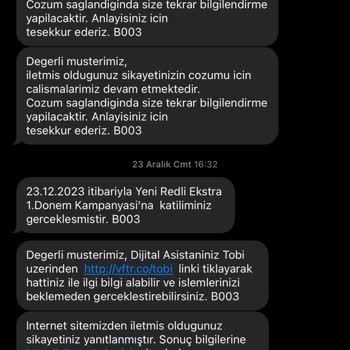 Vodafone'un Fazla Fatura Tahsilatı