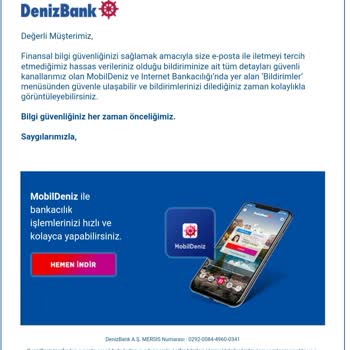 Denizbank, Kredim İçin (istemiş Olmama Rağmen) Beni Bilgilendirmiyor