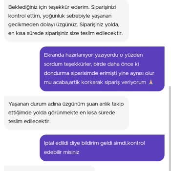 Getir Büyük İzmit Şubesi Tarafından Mağdur Edildim.