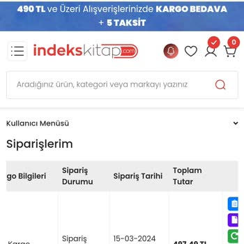 İndekskitap Kargoya Verilmeyen Kitaplar