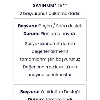 İBB - İstanbul Büyükşehir Belediyesi 153 Sedep Yardımı