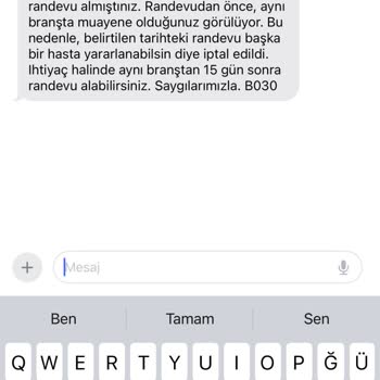 MHRS Randevum Aynı Branşa Muayene Oldum Diye Son 1 Gün Kala İptal Oldu