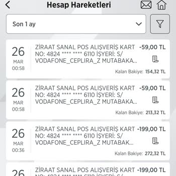 Vodafone Hesabımda Para Çekti