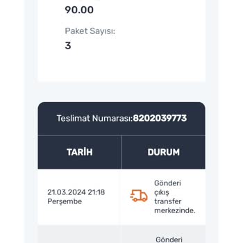 Sürat Kargo Yola Çıkmayan Kargo