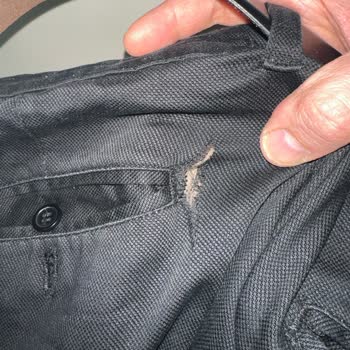 Süvari Marka Siyah Pantolon Üretim Hatası