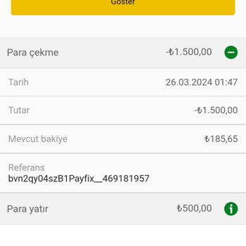 Bets10 Payfix Çekim Hatası Veriyor