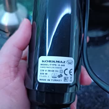 Korkmaz Mutfak Eşyaları Korkmaz El Blender Seti Arızası