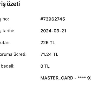 Gardrops İptal Edilen Ürün İade Ücreti