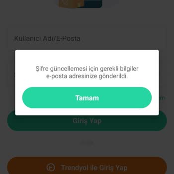 Dolap Uygulaması Hesabıma Giremiyorum