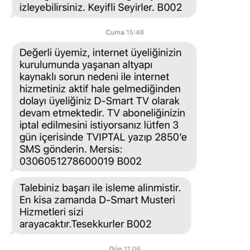 D-Smart Tv+GO Haberim Olmadan Üyelik Oluşturmuş