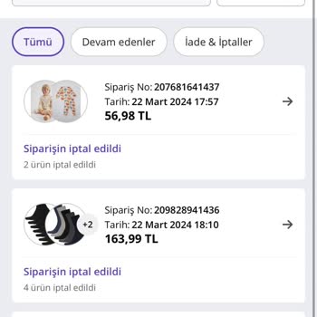 DeFacto Siparişleri Sürekli İptal Olmakta!