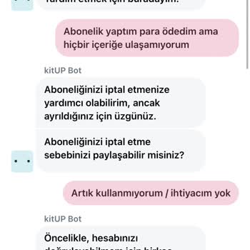 Kitup Uygulaması Paramı Aldı Ve Karşılığında Hiçbir Hizmet Vermedi.