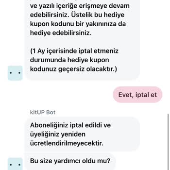 Kitup Uygulaması Paramı Aldı Ve Karşılığında Hiçbir Hizmet Vermedi.