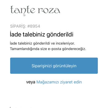 Tante Roza Firması Hk Şikayet