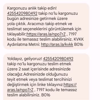 Aras Kargo Hizmet Çok Kötü
