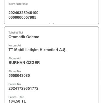 Türk Telekom Aynı Aya Ait Fatura İçin İki Kere Tahsilat Yapıldı