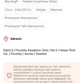 Tıkla Gelsin Siparişi Hakkında, Kendileri İptal Etti Halbuki.