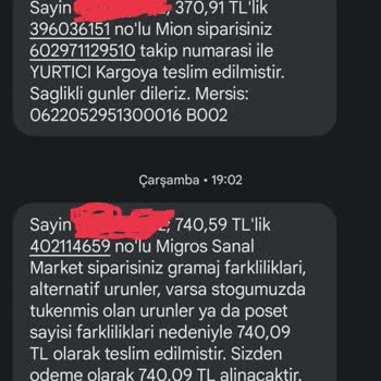 Migros Ürün Değişikliğinde İade Yanlışı