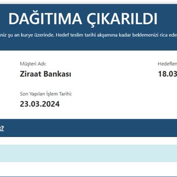 Ziraat Bankası Ziraat Kredi Kartım Kurye Yüzünden Bana Ulaşmadı