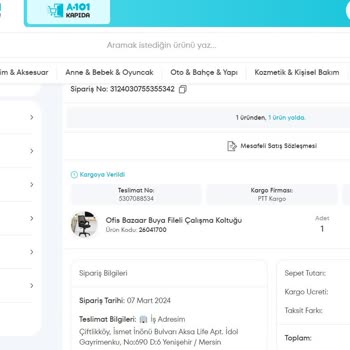 A101 Faturamı Tarafıma İletemiyor