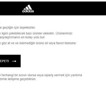Adidas.com.tr Alışveriş Problemi