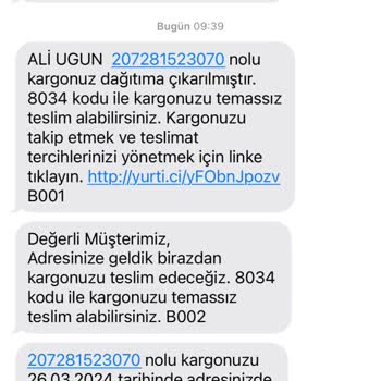 Yurtiçi Kargo Kargo Teslimi Yapmaması