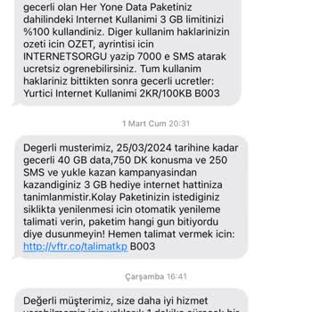 Vodafone Hediye GB Yalanı!